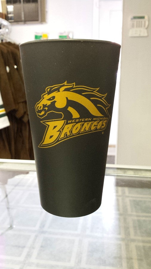 NCAA Western Michigan Broncos 16oz Color Frosted Pint Glass