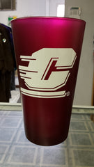 NCAA Central Michigan Chippewas 16oz Color Frosted Pint Glass