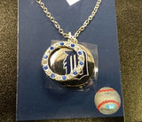 MLB Detroit Tigers Disk and Ring Charm Necklace