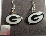 NFL Green Bay Packers Logo Dangle Earrings