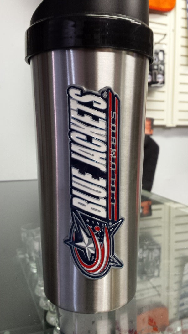 NHL Columbus Blue Jackets Protein Shaker / Mixed Drink Shaker