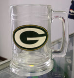 NFL Green Bay Packers 15oz Glass Tankard with Primary Logo