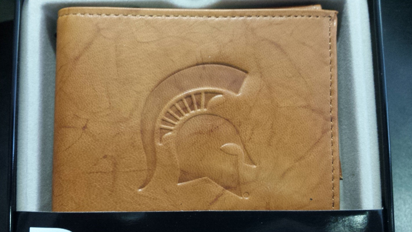 NCAA Michigan State Spartans Embossed Billfold / Wallet