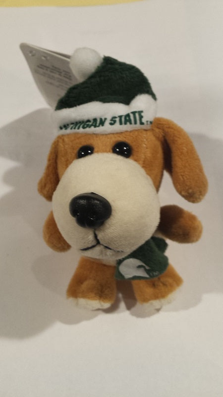NCAA Michigan State Spartans Plush Dog Ornament