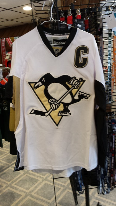 NHL Sidney Crosby Pittsburgh Penguins White Road Jersey