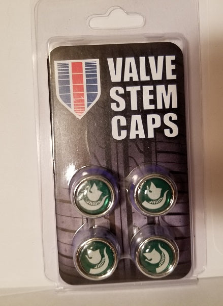 NCAA Michigan State Spartans Tire Valve Stem Caps