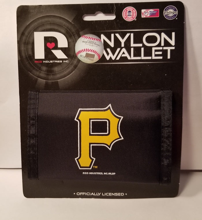 MLB Pittsburgh Pirates Nylon Trifold Wallet