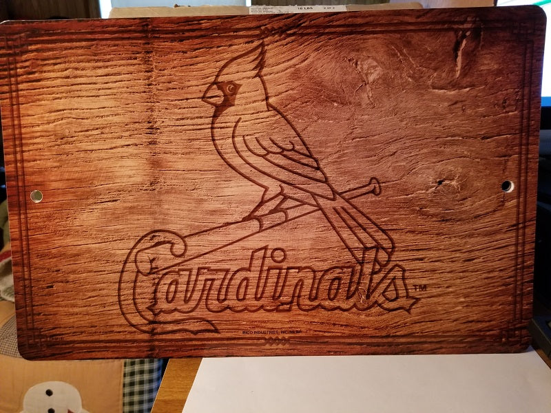 MLB St. Louis Cardinals Fantique Wall Sign 17" X 11" X 1/4" (Read Description)