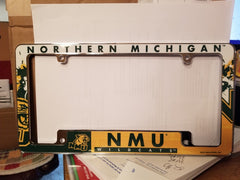NCAA Northern Michigan Wildcats All Over Chrome License Plate Frame