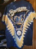 MLB Milwaukee Brewers V Style Tie-Dye Men's T-Shirt