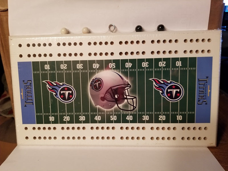 NFL Tennessee Titans Field Cribbage Board