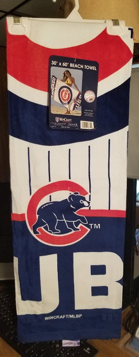 MLB Chicago Cubs 30" X 60" Fiber Beach Towel