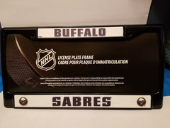 NHL Buffalo Sabres Navy Colored Chrome License Plate Frame