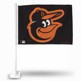 MLB Baltimore Orioles Bird Car Flag - Hockey Cards Plus LLC
