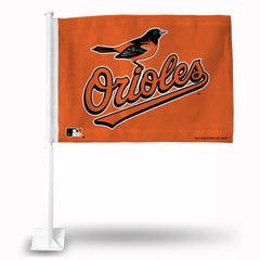 MLB Baltimore Orioles Logo Car Flag - Hockey Cards Plus LLC
