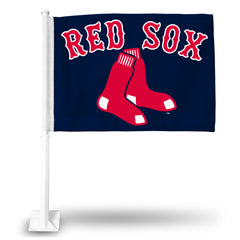 MLB Boston Red Sox Car Flag - Hockey Cards Plus LLC
