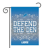 NFL Detroit Lions "Defend The Den" Garden Flag  13"  X  18"