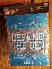 NFL Detroit Lions "Defend The Den" Garden Flag  13"  X  18"