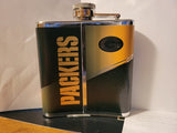 NFL Green Bay Packers 6oz Stainless Steel Flask with 360 Wrap