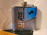 NFL Detroit Lions 6oz Stainless Steel Flask with 360 Wrap
