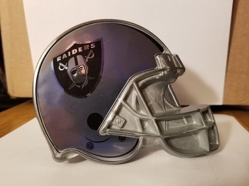 NFL Las Vegas Raiders Metal Helmet Trailer Hitch Cover ( for 2 hitch )