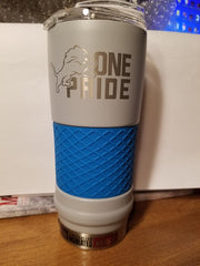 NEW!! NFL Detroit Lions 18oz "Draft" Insulated Tumbler - Rally Cry