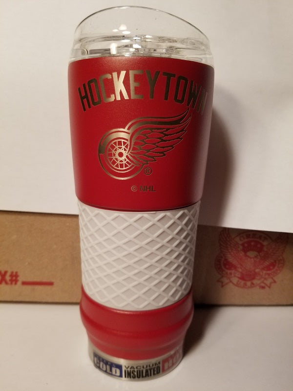 NEW!! NHL Detroit Red Wings 18oz "Draft" Insulated Tumbler - Rally Cry
