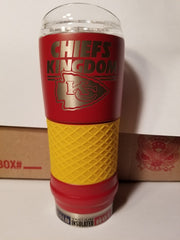 NEW!! NFL Kansas City Chiefs 18oz "Draft" Insulated Tumbler - Rally Cry