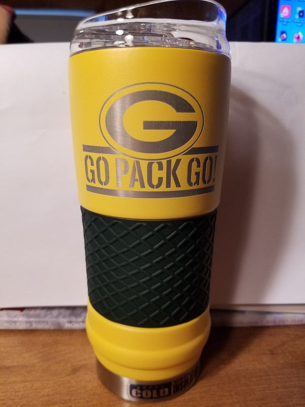 NEW!! NFL Green Bay Packers 18oz "Draft" Insulated Tumbler - Rally Cry