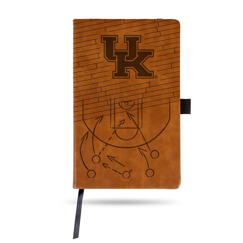 NCAA Kentucky Wildcats Laser Engraved Leather Notebook - Brown
