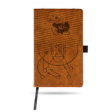 NCAA Kansas Jayhawks Laser Engraved Leather Notebook - Brown