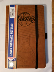 NBA Los Angeles Lakers Laser Engraved Leather Notebook - Brown