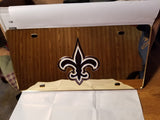 NFL New Orleans Saints Laser License Plate Tag - Gold