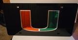 NCAA Miami Hurricanes Laser License Plate Tag