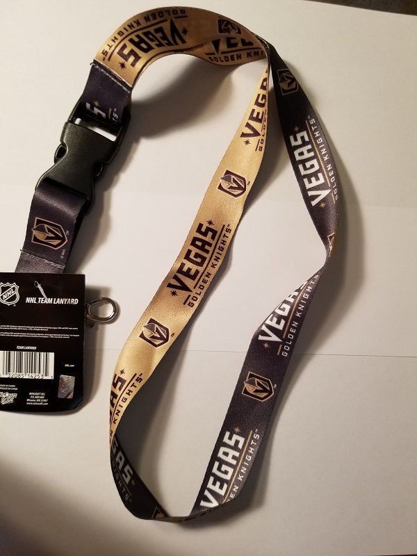NHL Vegas Golden Knights Lanyard with Detachable Buckle