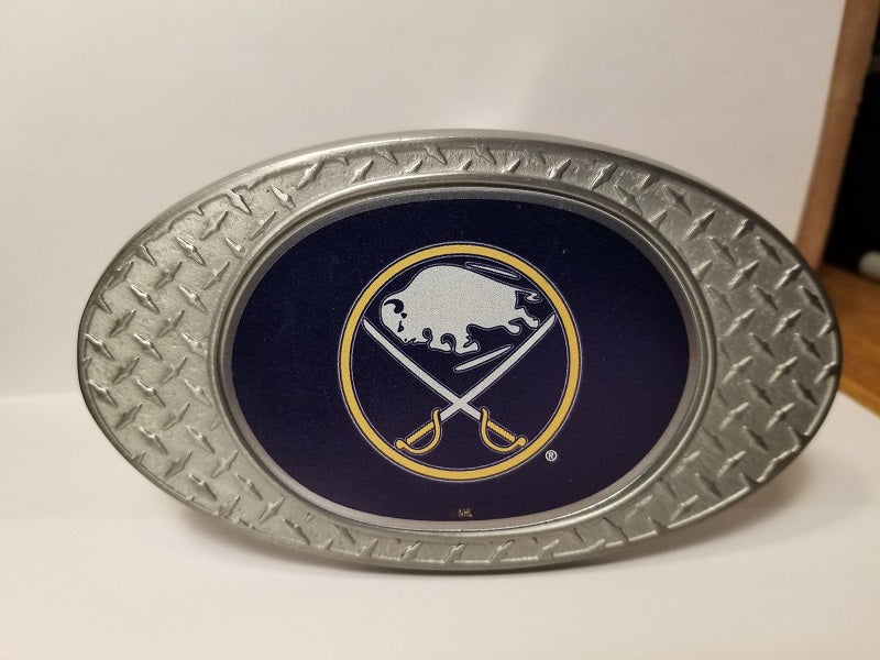 NEW!! NHL Buffalo Sabres Metal Diamond Plate Trailer Hitch Cover
