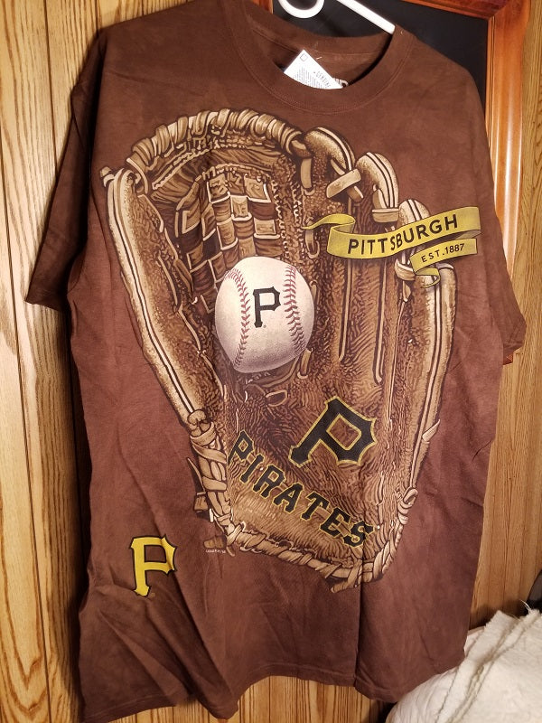 MLB Pittsburgh Pirates Glove Style Tie-Dye Men's T-Shirt
