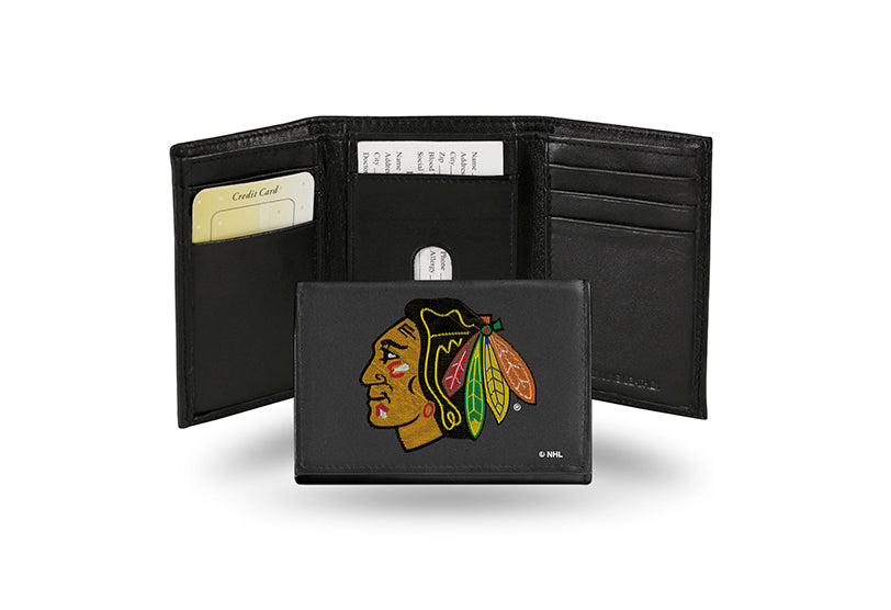 NHL Chicago Blackhawks Embroidered Tri-Fold / Wallet
