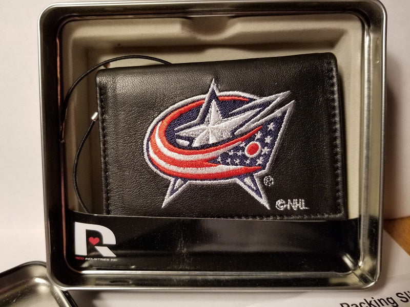 NHL Columbus Blue Jackets Embroidered Tri-Fold / Wallet